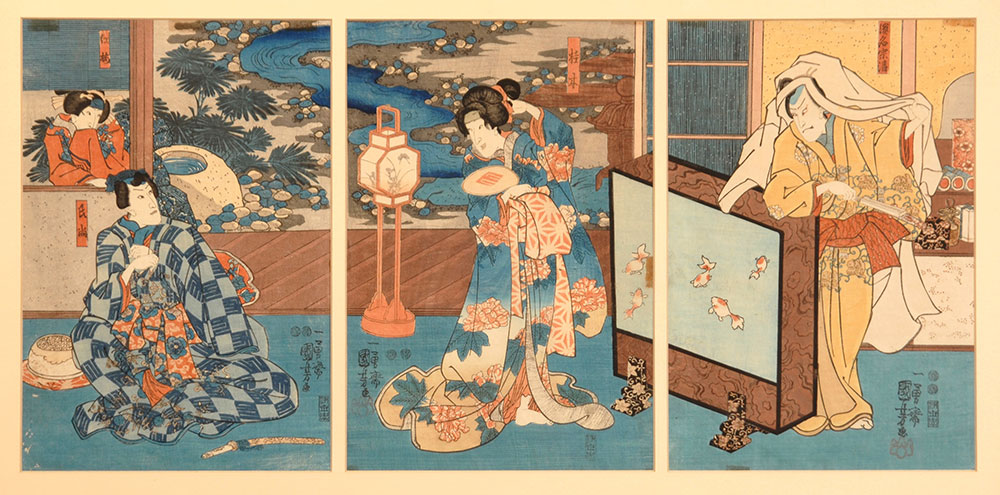 Utagawa Kuniyoshi, scene from a Kabuki play