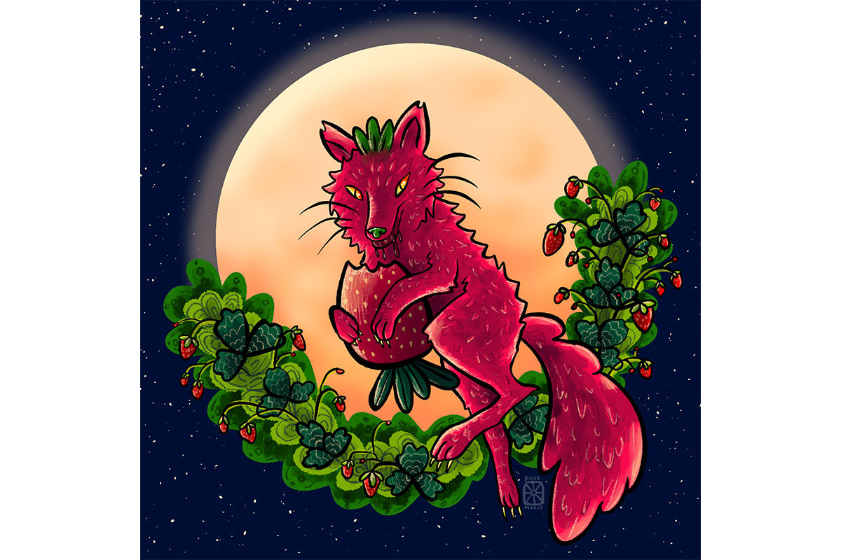 Strawberry Wolf by Rachel Campbell-Osborne