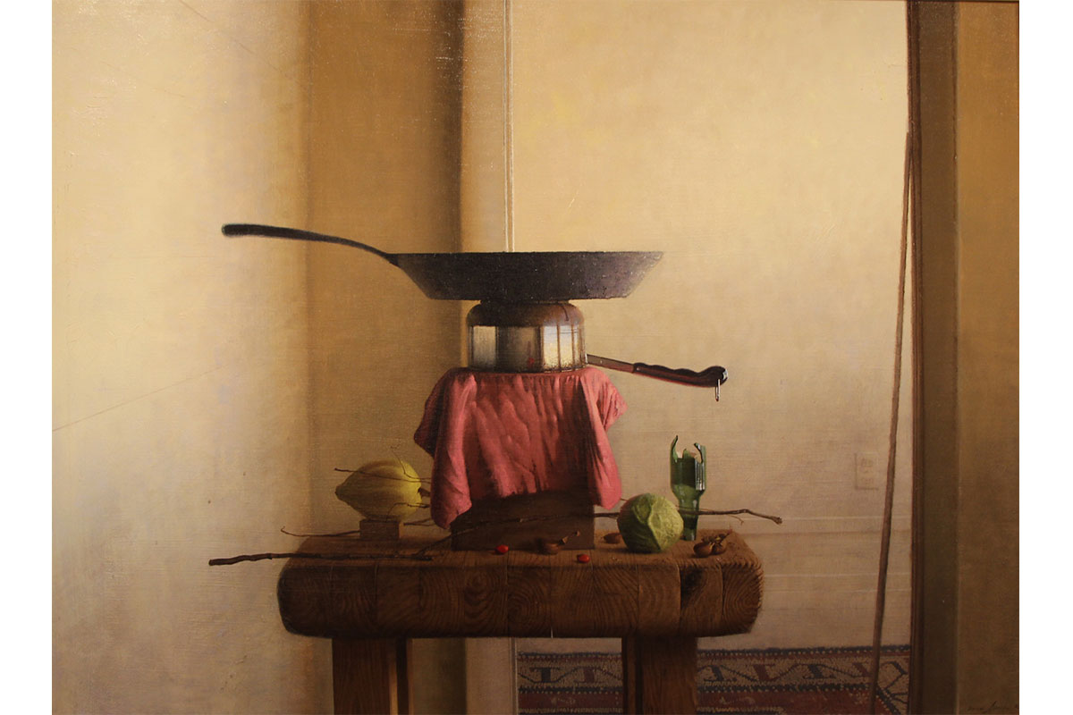 Painting of Pots and Pans by Daniel Sprick