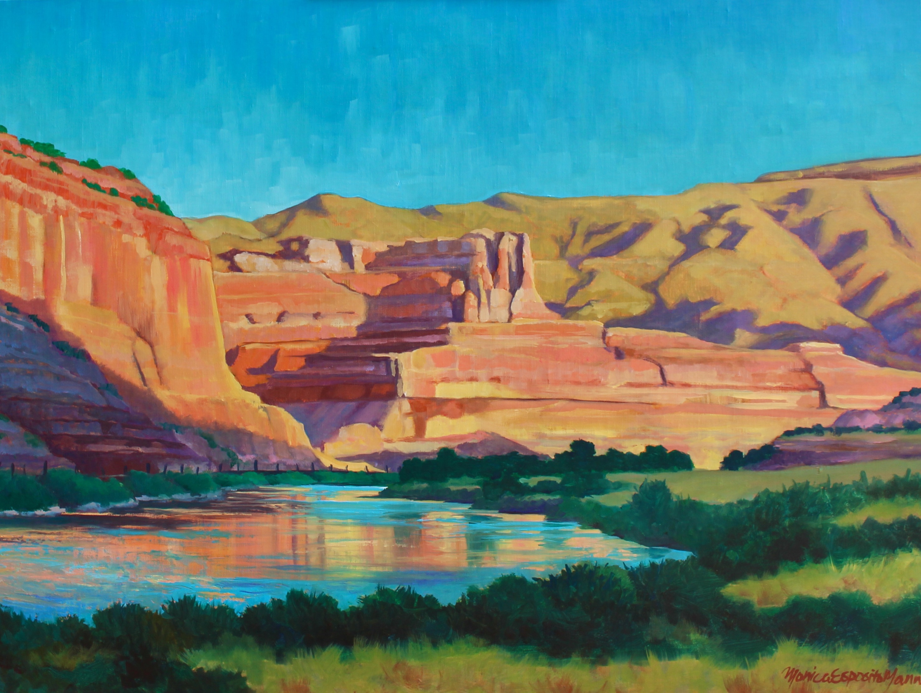 "Up River from Mee Canyon" by Monica Esposito Mann