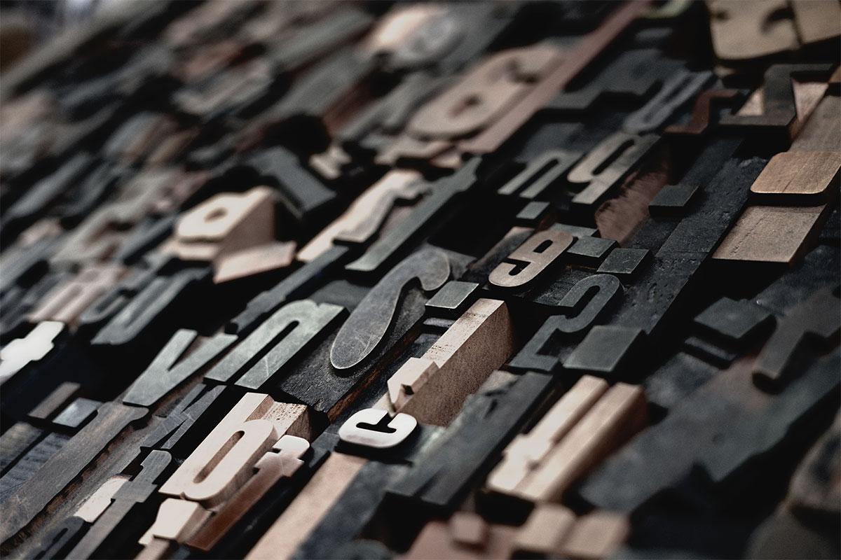 photo of printmaking letters