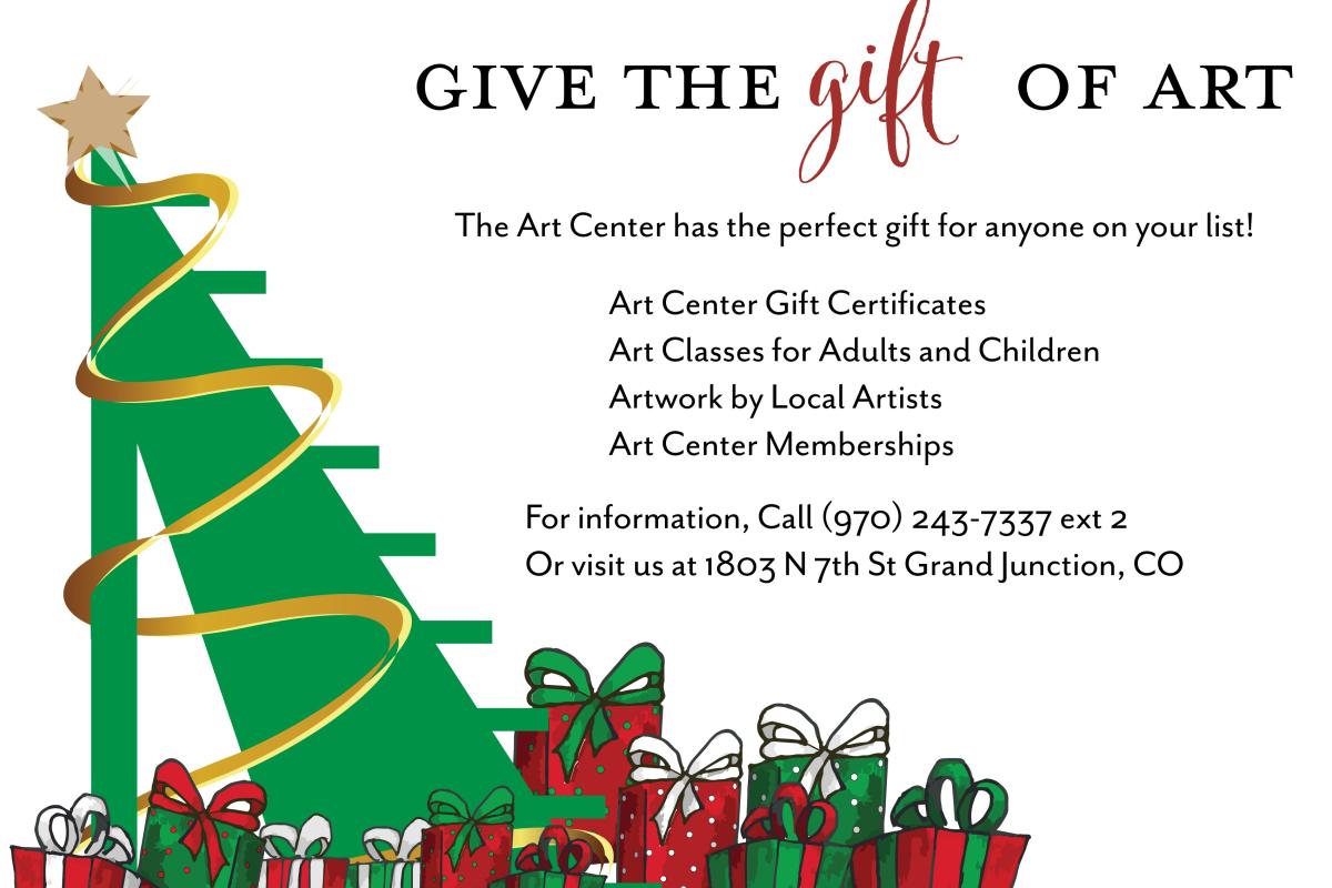 Give the gift of art by visiting The Art Center's Gift Gallery!