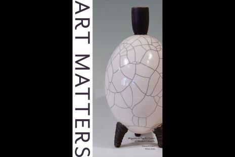 Winter 2023 Art Matters cover featuring ceramic artist Terry Shepherd